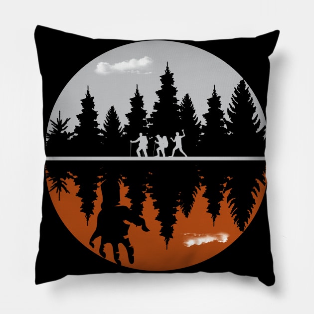 Horror and Horror Halloween. Halloween costumes 2019 Pillow by Artlab