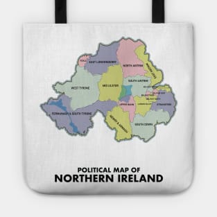 Political map of Northern Ireland Tote