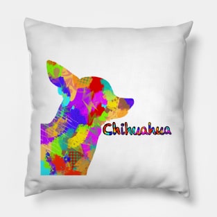 Colorful Chihuahua Pillow