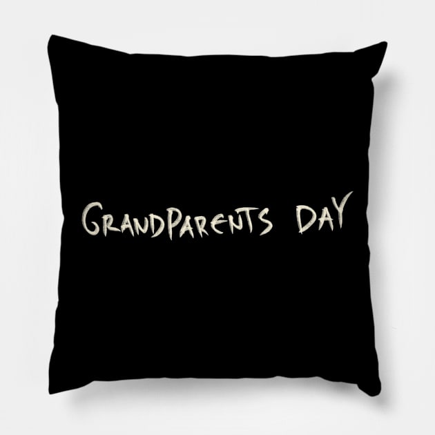 Grandparents Day Pillow by Saestu Mbathi