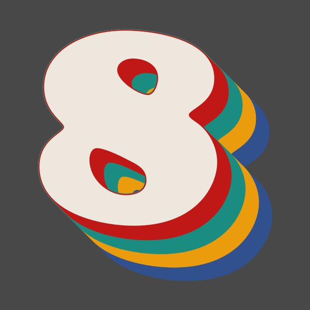 Number 8 by n23tees