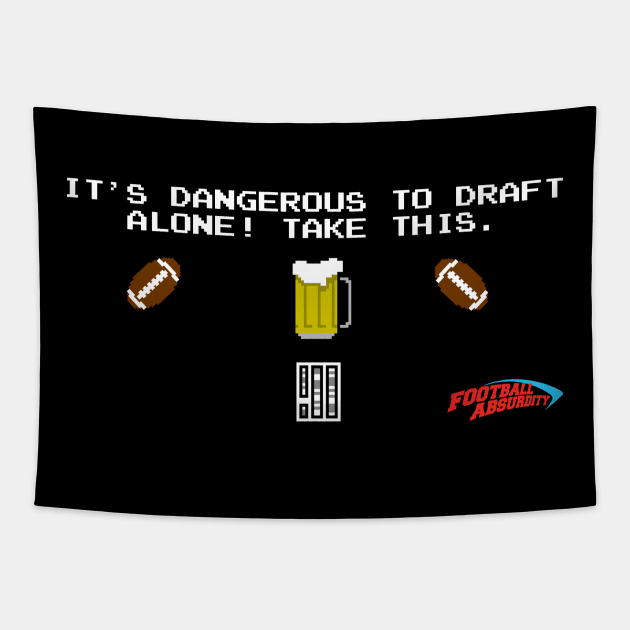 Beersheets with Football Absurdity Logo Tapestry by jmkrisko