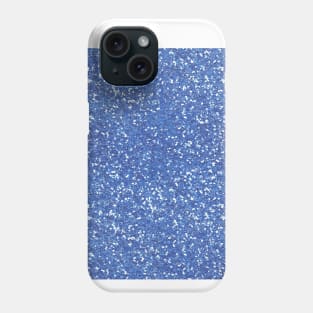 Blue Glitter Art | Gritty Textures | Abstract Background Phone Case