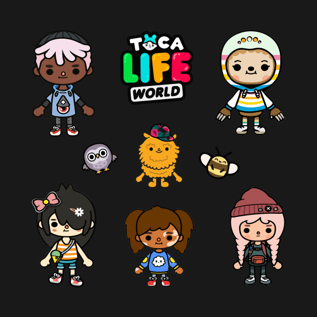 Toca Boca World | Cute Characters Pack of 9 Squad by iSatbir