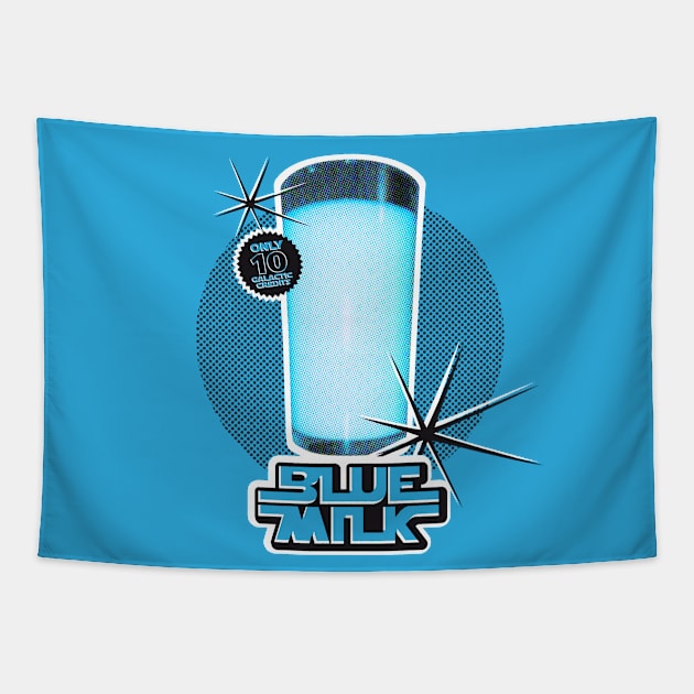 Blue Milk [ retro ] Tapestry by andrew_kelly_uk@yahoo.co.uk