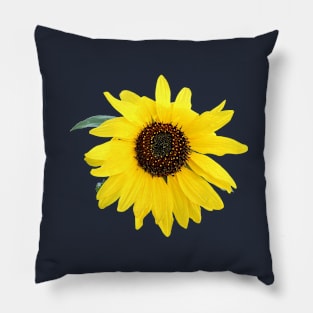 One Sunflower Windy Day Pillow