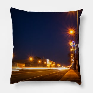 Beautiful Christmas Night in Tracadie, New Brunswick Pillow