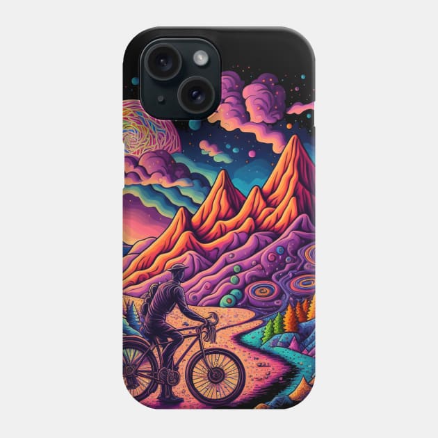 Bicycle Day 1943 | Colorful Psychedelic Art Phone Case by Trippinink