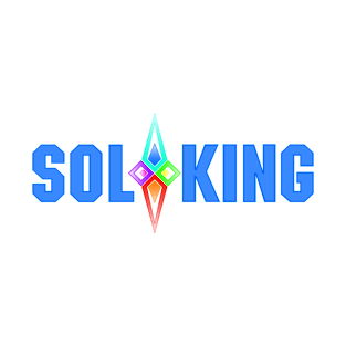 SOL KING LOGO - BLUE TEXT T-Shirt