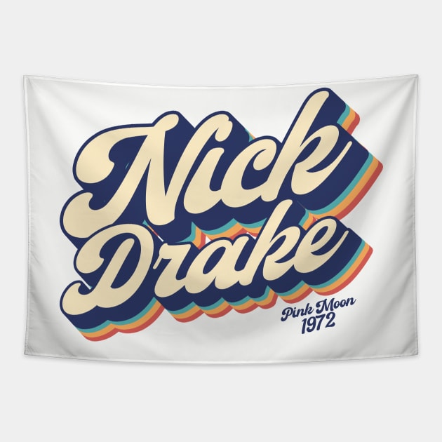 Nick Drake - Pink Moon / Retro Layered 90's Tapestry by oemsanex