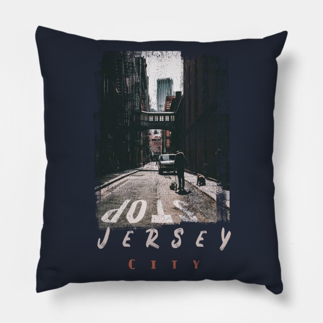 new jersey city nj T-Shirt Pillow by TATOH