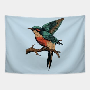 Everybirdy golder birds pattern Tapestry