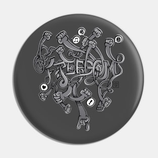 Freedom (grey) Pin