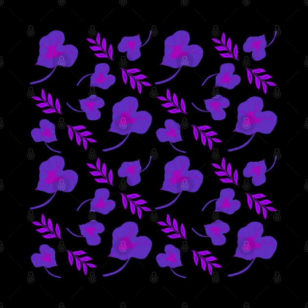 Purple Caladium Leaves Pattern by aybe7elf