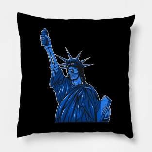 Liberty Paint The Town Blue Pillow