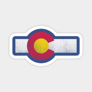 vintage colorado flag Magnet