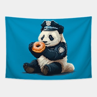 panda as police Tapestry