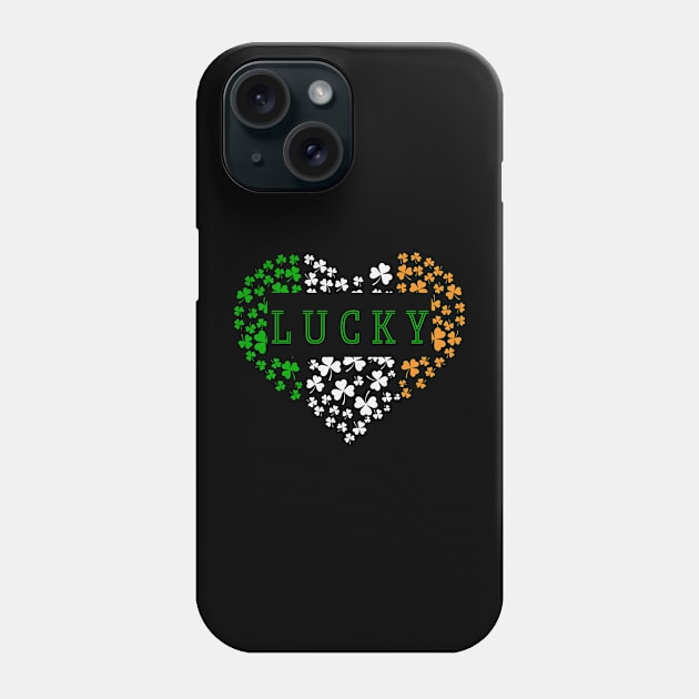Lucky St. Patrick's Day Heart Phone Case by OspreyElliottDesigns