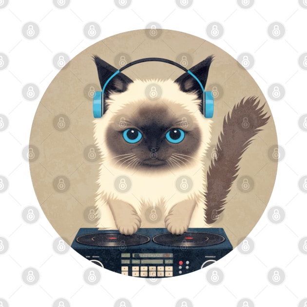 Cute DJ Ragdoll Cat by JGodvliet