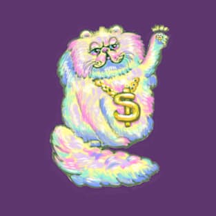 Fluffy Rainbow Persian Cat T-Shirt