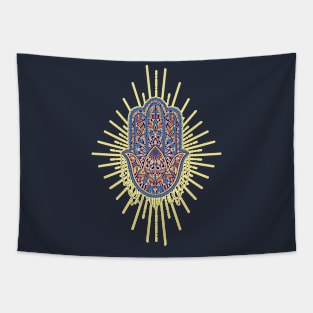 Fatima hand Mandala style Tapestry