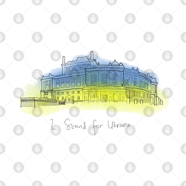 I Stand For Ukraine, Odessa City, Ukraine Flag, Ukraine Pride by Noosa Studio