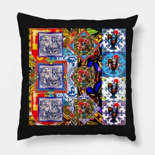 Portuguese folk art Pillow