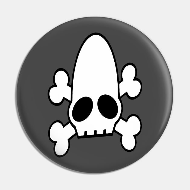 Oddworld - Skull Cross Bones Pin by Gekidami