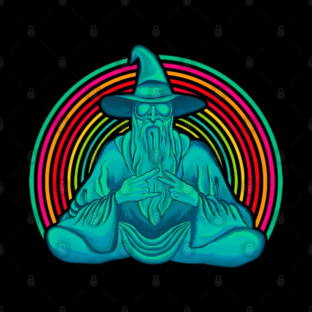 Rainbow Wizard (larger image) by FuzzyMind