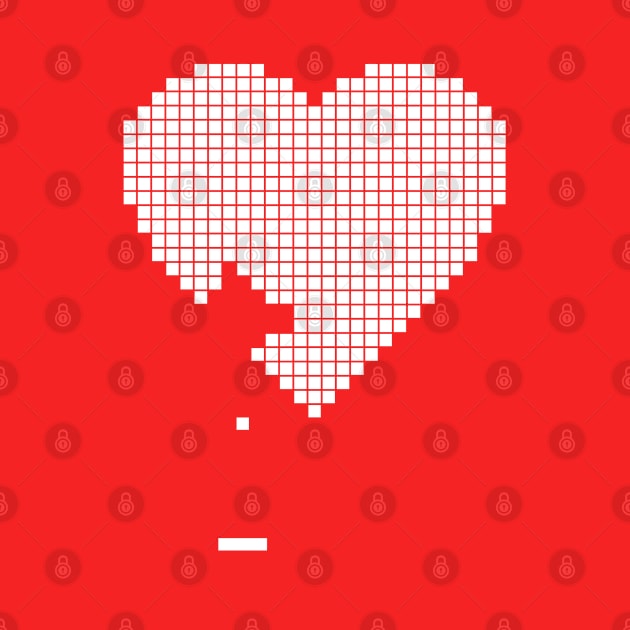 Pixel Heart - Retro Video Game by Liberty Art