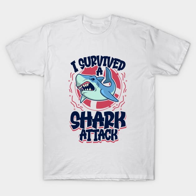 Shark Attack Survivor Tshirt Bite Shark Attack Survivor Tshirt Bite