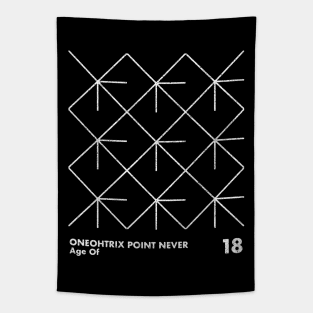 Oneohtrix Point Never /  Minimal Graphic Design Tribute Tapestry