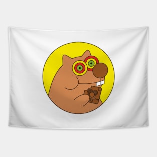 Wombat Biscuits Logo Tapestry