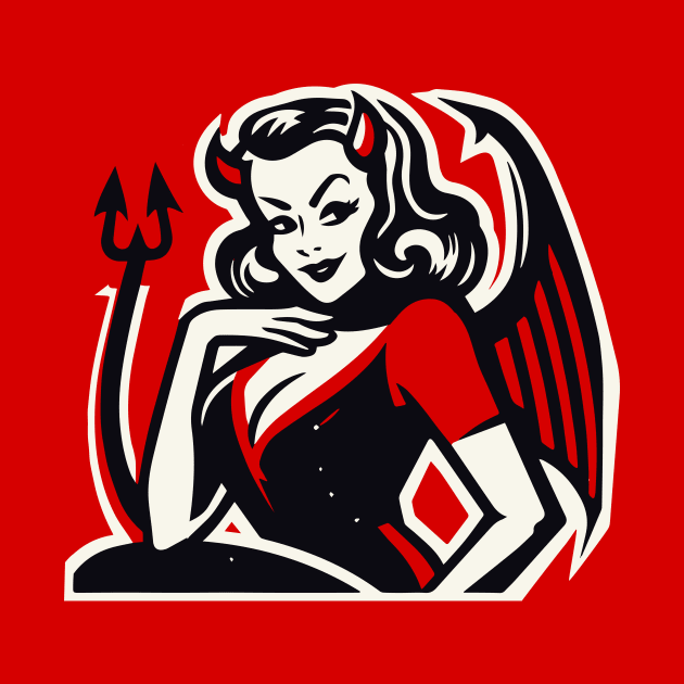 Retro Devil Girl by n23tees