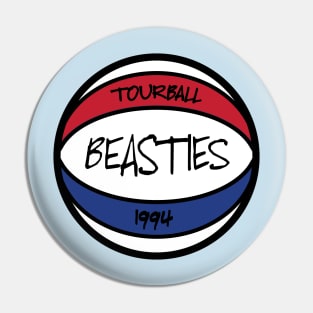 Beasties Tour Ball 1994 Red White and Blue Pin