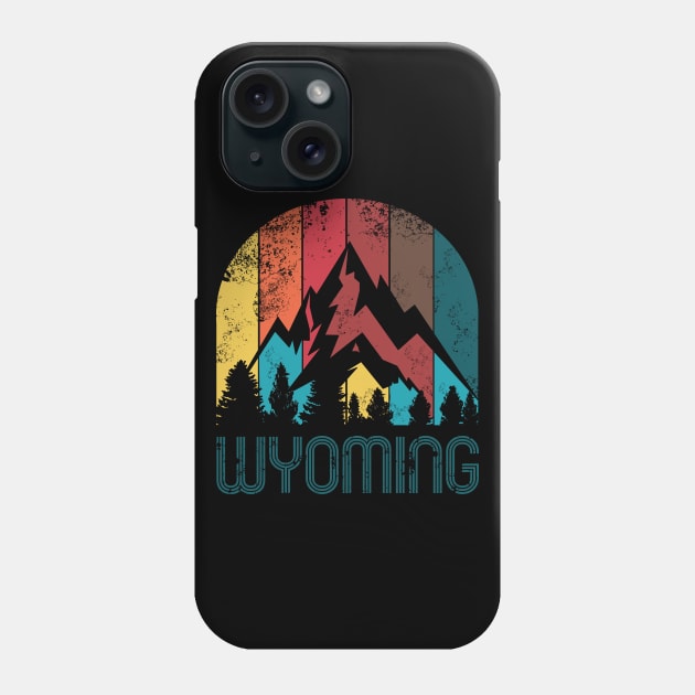 Retro Wyoming Design for Men Women and Kids Phone Case by HopeandHobby