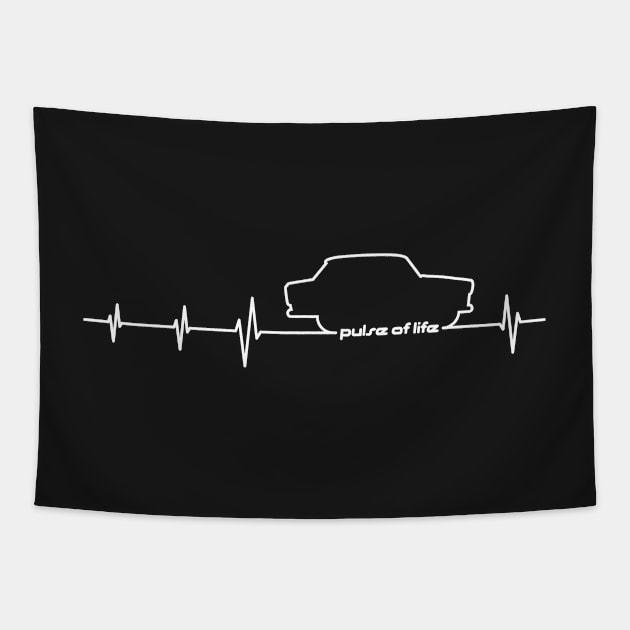 Trabant 601 EKG - Pulse of Life Tapestry by GetThatCar