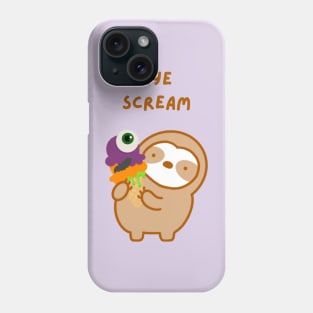 Halloween Eye Scream Ice Cream Sloth Phone Case