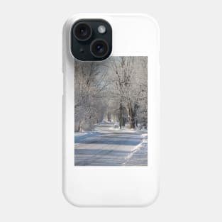 Country Road in Winter Phone Case