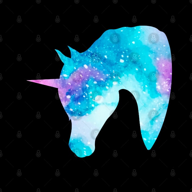 Galaxy Unicorn Head by Lady Lilac