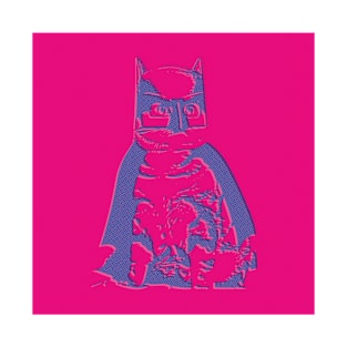 BATCAT ART PRINT Hot Pink T-Shirt