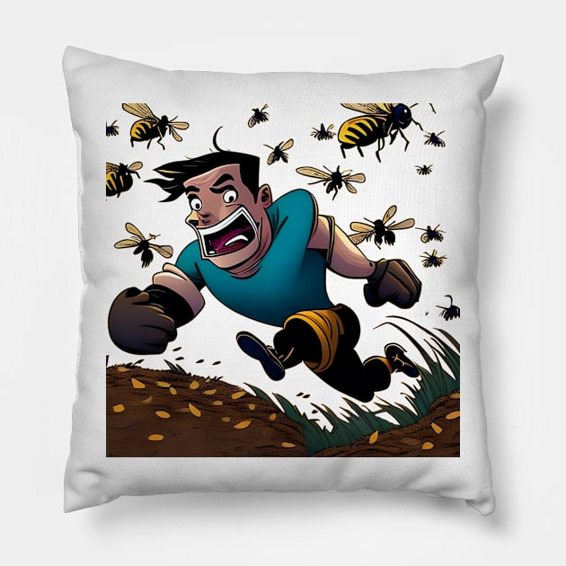 Bees to the rescue Pillow by sweetvision