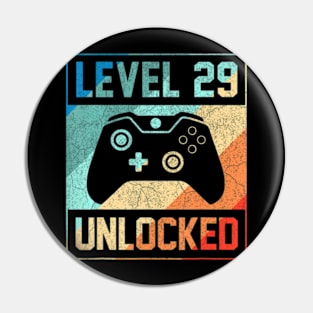 Level 29 Video 29th Birthday Pin