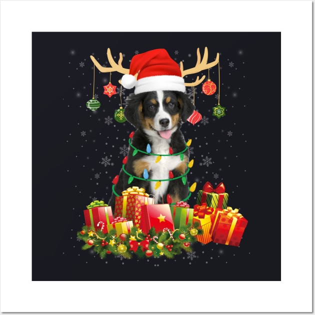 Festive Christmas Bernese Mountain Dog Gift Wrap - Red – The Crafted Bee Co.