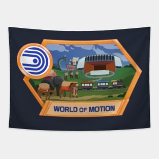 World of Motion Pixel Art Tapestry