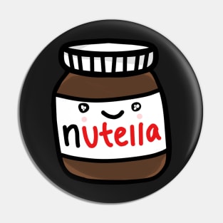 Cute jar of Nutella sticker design Pin