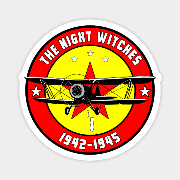 THE NIGHT WITCHES OF WW2 Magnet by theanomalius_merch