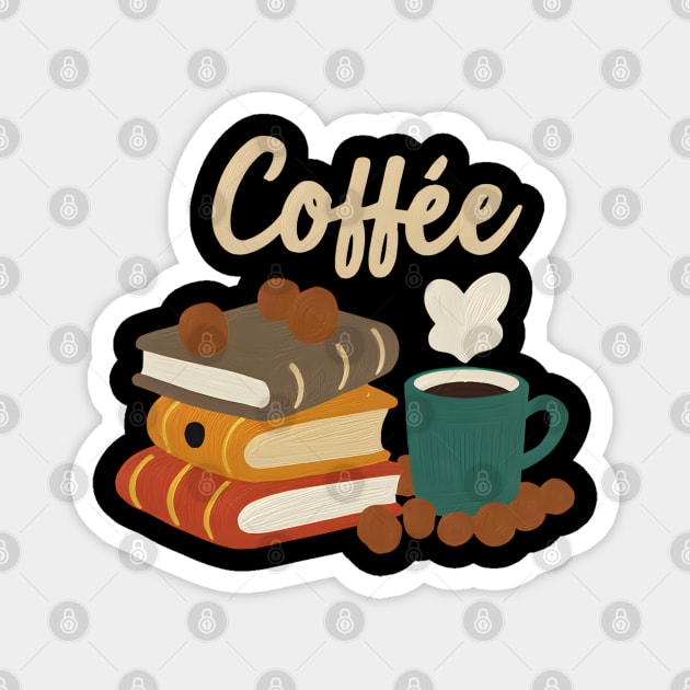 Retro Reading Café Mood Magnet by SR8891