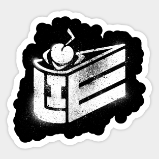 The Cake Is A Lie Stickers Teepublic