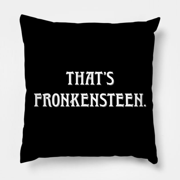 Doctor Frankenstein? Pillow by rexthinks